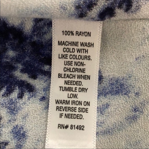 BNWT JW Styles Open Front Blue & White Cardigan - Picture 8 of 8